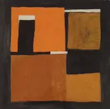 Orange Black and White Composition, 1953 by William Scott, Print, ‘Orange Black and White Composition, sold Jun 2022