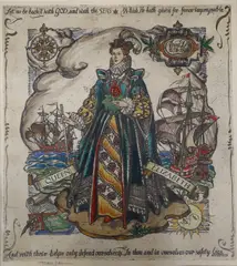 Hand-coloured etching by Isabel Saul, etching, sold Jun 2022