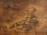 His Only Friend by Briton Riviere by Edward William Cooke, 1883, oil, sold May 2022