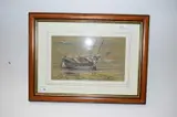 Study of a beached boat, f/g by Kenneth Grant, watercolor, sold Aug 2022
