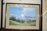 Les Carroz Savoie France. by Ian Blake, oil on canvas, sold Aug 2022
