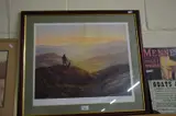 Coloured print, 'time for home', signed in pencil by Gerald Coulson, PRINT, sold Aug 2022