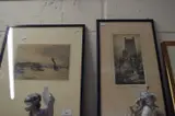 'ely cathedral', black and white etching, together with a watson turnbull, 'the county by F Robson, ETCHING, sold Aug 2022