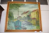Amsterdam by Max Ulvig, oil on board, sold Aug 2022