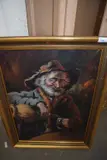 Old man pouring wine by Alberto Cecconi, oil on canvas, sold Aug 2022