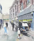Couture Coffee by Paul Rowland, 2022, acrylic on board, sold Jul 2022