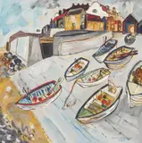 Sheringham by Brian Edwards, 2022, acrylic on board, sold Jul 2022