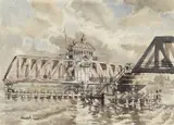 Untitled by Roy Hodds, watercolour, sold Jul 2022