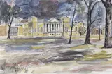 Holkham Hall by Brian Edwards, 1991, watercolour, offered Jul 2022