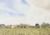 The Manor House, Itteringham by David Yaxley, watercolour, sold Jul 2022