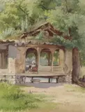 Archibal (painted 3rd June 1902) watercolour 14x11ins by Violet Esther Drury Clutterbuck, watercolour, sold Jul 2022