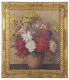 Summer Flowers by Frank Huddlestone Potter, oil on canvas, sold Jul 2022