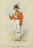 A portrait of an officer of The Royal Tyrone Regiment by Richard Simkin, watercolour, sold Jan 2024