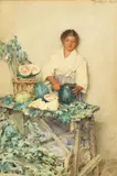 Untitled by Vincenzo Montefusco, watercolour, sold Jan 2024