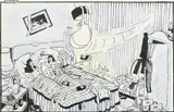 Not Enough To Do, What's the Man Talking About? I Always go Home Exhausted by Stanley McMurtry, ink and watercolour, sold Jan 2024