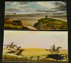 The Faithful Bull by Michael Foreman, watercolor, sold Jan 2024