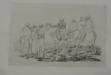 obl. folio, half calf, containing pencil sketches, (cartoons featuring the camera by Scrap Album, pencil, sold Jan 2024