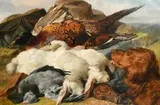 The days bag by Herbert William Weekes, 1874, oil on canvas, offered Dec 2023