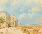 French by P. Stefani, oil on board, offered Dec 2023