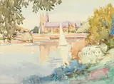 Isleworth by Alfred John Billingshurst, watercolour, offered Dec 2023