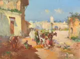 Spanish by Manuel Mensa Salas, oil on board, sold Nov 2023