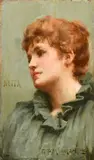 Netta by George Percy Jacomb-Hood, oil on panel, sold Nov 2023