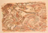 Juarez Salvado de las Aguas by Francisco Toledo, mixed media, sold Nov 2023
