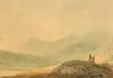 Snowdon from Capel-Y-Curig, figures in a landscape by Francis Nicholson, 1802, watercolour, sold Nov 2023