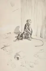 Between the Acts by Leonard Robert Brightwell, etching, sold Nov 2023