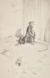 Between the Acts by Leonard Robert Brightwell, etching, sold Nov 2023