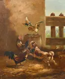 Untitled by L. Gerard, oil on canvas, sold Oct 2023