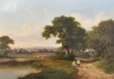 One with a figure on a track by Walter Heath Williams, oil, offered Oct 2023
