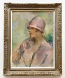 Untitled by Arthur Ambrose McEvoy, oil on canvas, offered Jul 2021