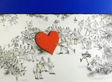 Hors D'Commerce colour lithograph on wove - The Mysterious by Ronald Searle, 1973, lithograph, offered Jul 2021
