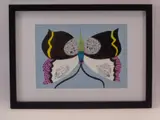 Colourful study of a Butterfly, 20 x 29cms by Shan Eccles, watercolor, sold Jun 2021