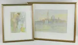 Untitled by André Bicí¢t, watercolor, sold Jun 2021