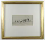 Untitled by Louis Marie Foudaq, pencil, sold Jun 2021