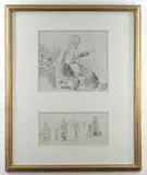 Untitled by Louis Marie Foudaq, pencil, offered Jun 2021