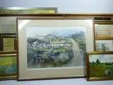 Limited Edition prints including a G V GADD, Cottage Lane 296/850 by Framed Oil Paintings, OIL, sold Jun 2021