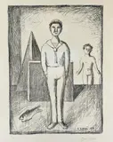 Limited edition by Carlo Carrà, lithograph, sold May 2021