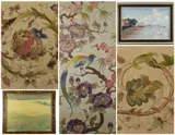 including HANS RICHARD VON VOLKMANN colour lithograph - wheat field, dated 1901 by Assorted Pictures, 1901, lithograph, sold May 2021