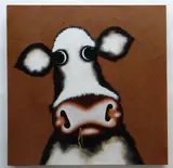 mixed media on canvas - Yum Yum, signed, titled and signed on the stretcher, 91. by Caroline Shotton, mixed media on canvas, sold Apr 2021