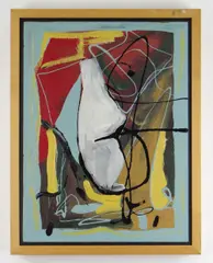 Untitled by Daniel Phill, oil on board, offered Apr 2021