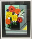Floral and Abstract Study, multicoloured, 42 x 29cms by Shan Eccles, watercolor, sold Apr 2021