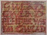 On board - a thirteen line part of the Welsh by Ogwyn Davies mixed media, 1995, mixed media, sold Apr 2021