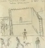 Nelson, Glamorgan by L. S. Lowry, pencil, offered Apr 2021