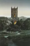 Colour print - St David's Cathedral at dusk by Naomi Tydeman limited edition, print, sold Apr 2021