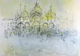 Colour print - Saint Marc's Basilica by Arthur Giardelli limited edition, print, sold Apr 2021