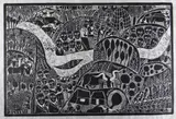Limited edition by John Muafangejo, 1974, linocut, sold Apr 2021