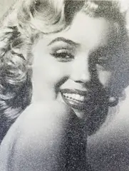 Limited edition silkscreen on paper with diamond dust - Marilyn by Simon Claridge, 2015, pencil, offered Apr 2021